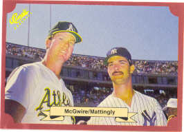 1988 Classic Red Baseball Cards        151     Mark McGwire and#{Don Mattingly